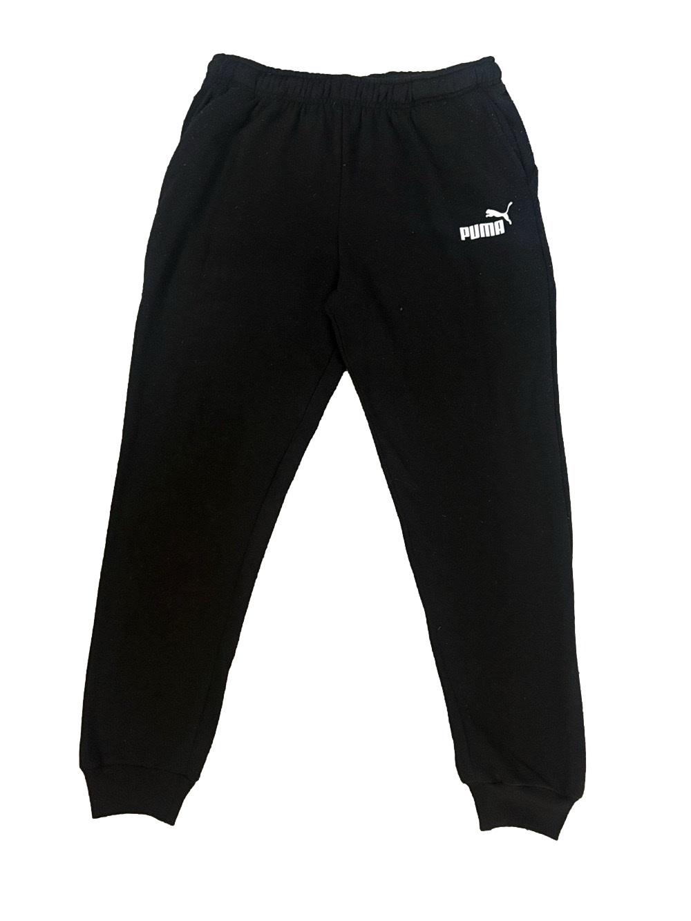 Puma Black Sweat Joggers with White Logo size XL